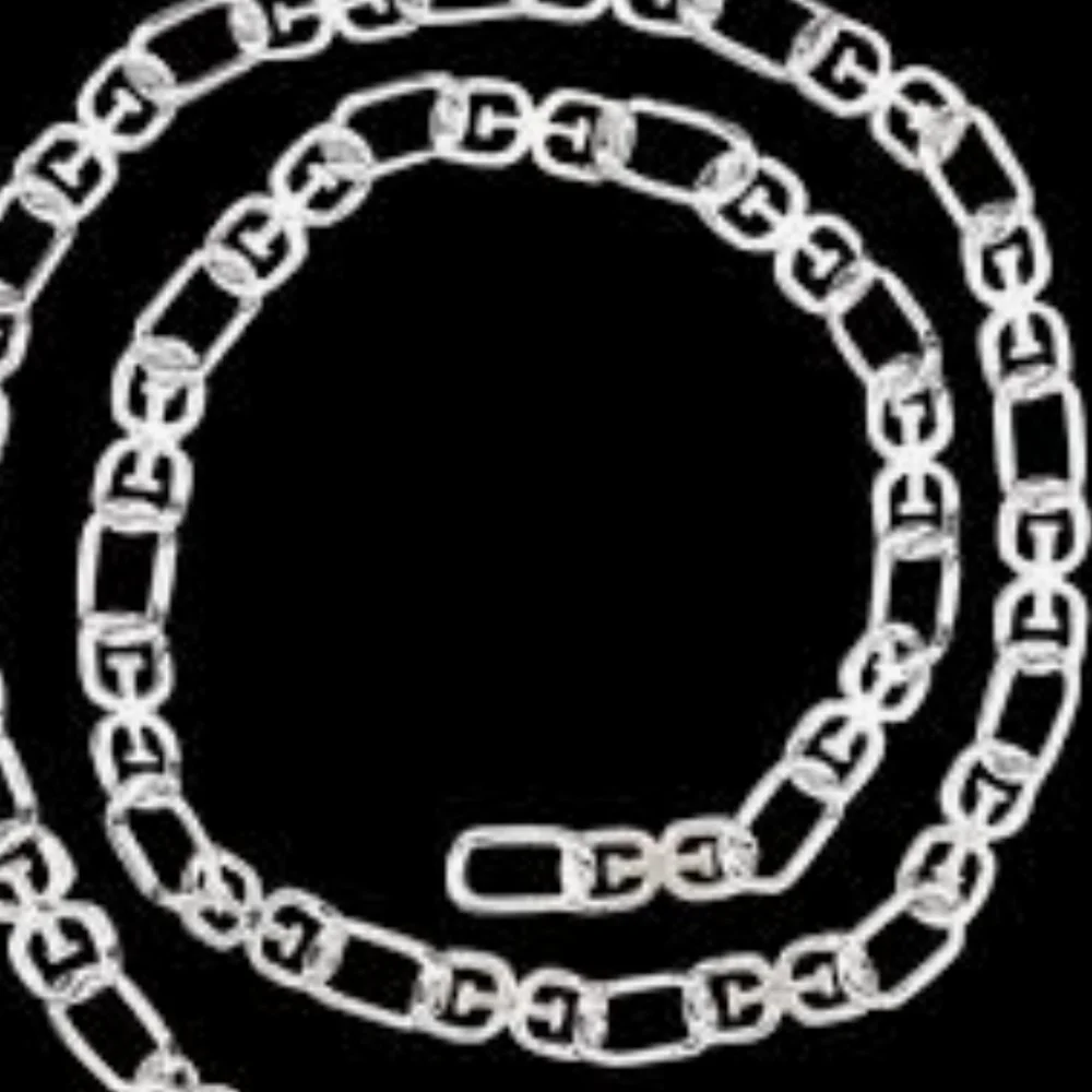 Sam Edelman Silver Chain Belt.‎ Size L.